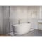 Anzzi Sabbia 5.9 ft. Solid Surface Freestanding Bathtub in Matte White FT-AZ511 - alternate 5